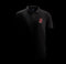 Premium Black Textured Polo Shirt with Embroidered Logo