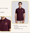 Premium Maroon Textured Polo Shirt with Embroidered Logo