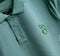 Premium  Green Textured Polo Shirt with Embroidered Logo